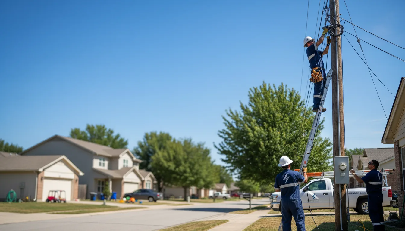 Residential electrician providing installation services in Calder, ID
